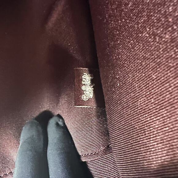 Coach Large Maggie Tote Bag In Blocked Signature Leather Black CY672 $598 - Picture 12 of 12